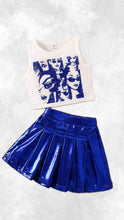 Load image into Gallery viewer, 2 Piece Crop Top and Pleated Skirt Set
