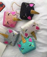 Load image into Gallery viewer, KID UNICORN SEQUIN CROSSBODY BAGS
